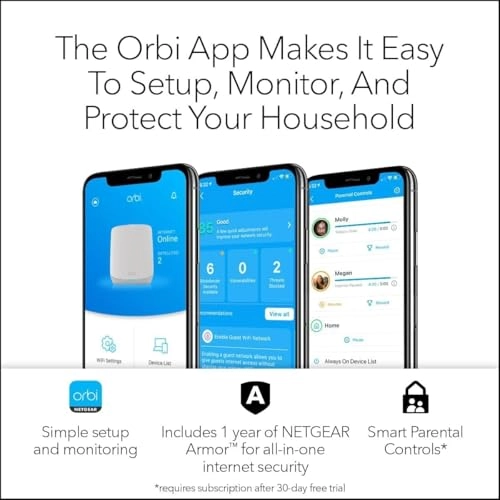 Orbi RBK763S - WiFi 6 3 Pack