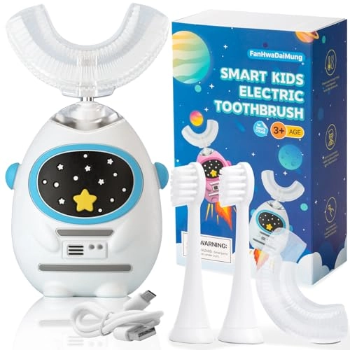 Kids U Shaped Electric Toothbrush - 3 Musical Modes Type-C Charging