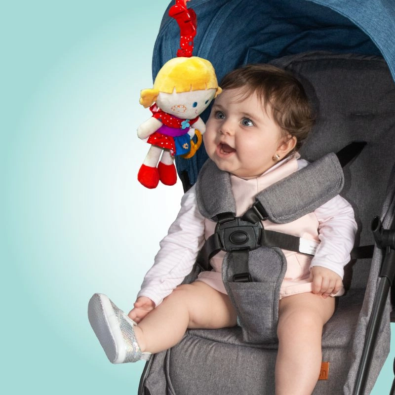 Soft Rattle Plush Toy - 3 to 24 Months fabric