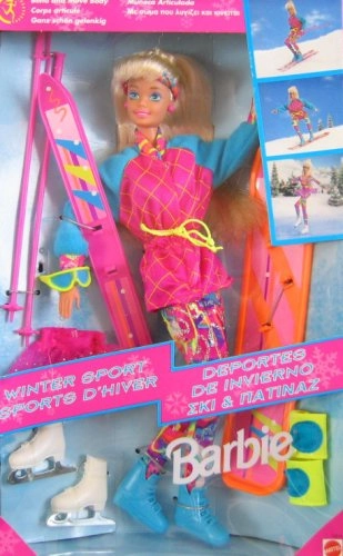 Barbie Winter Sport Doll - 11.5" Tall Skis Ages 3+