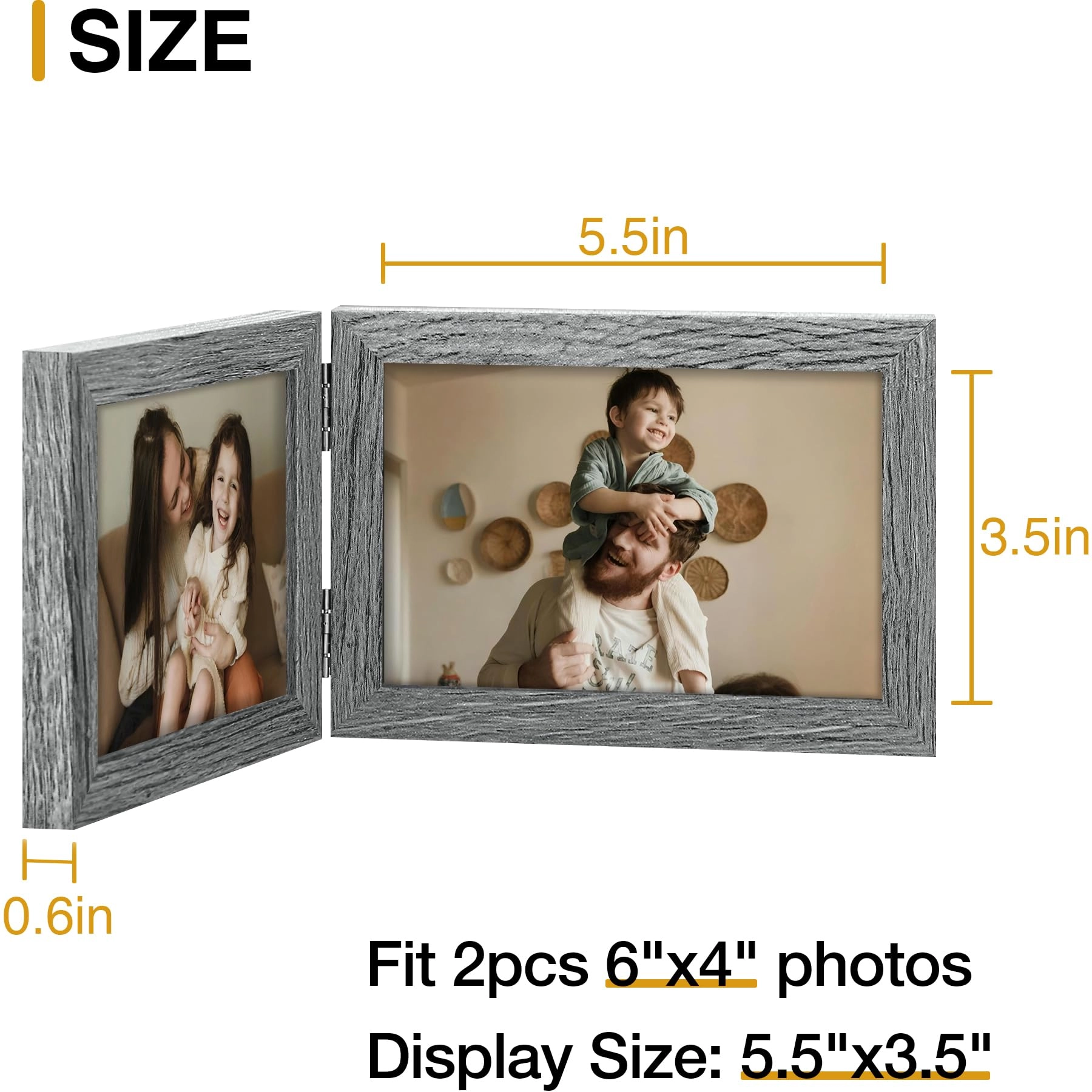 Double 6x4 Picture Frame