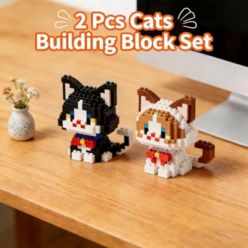 Cat Building Blocks - 2 pcs