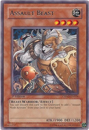 Konami Assault Beast CRMS-EN024 - Crimson Crisis 1st Edition
