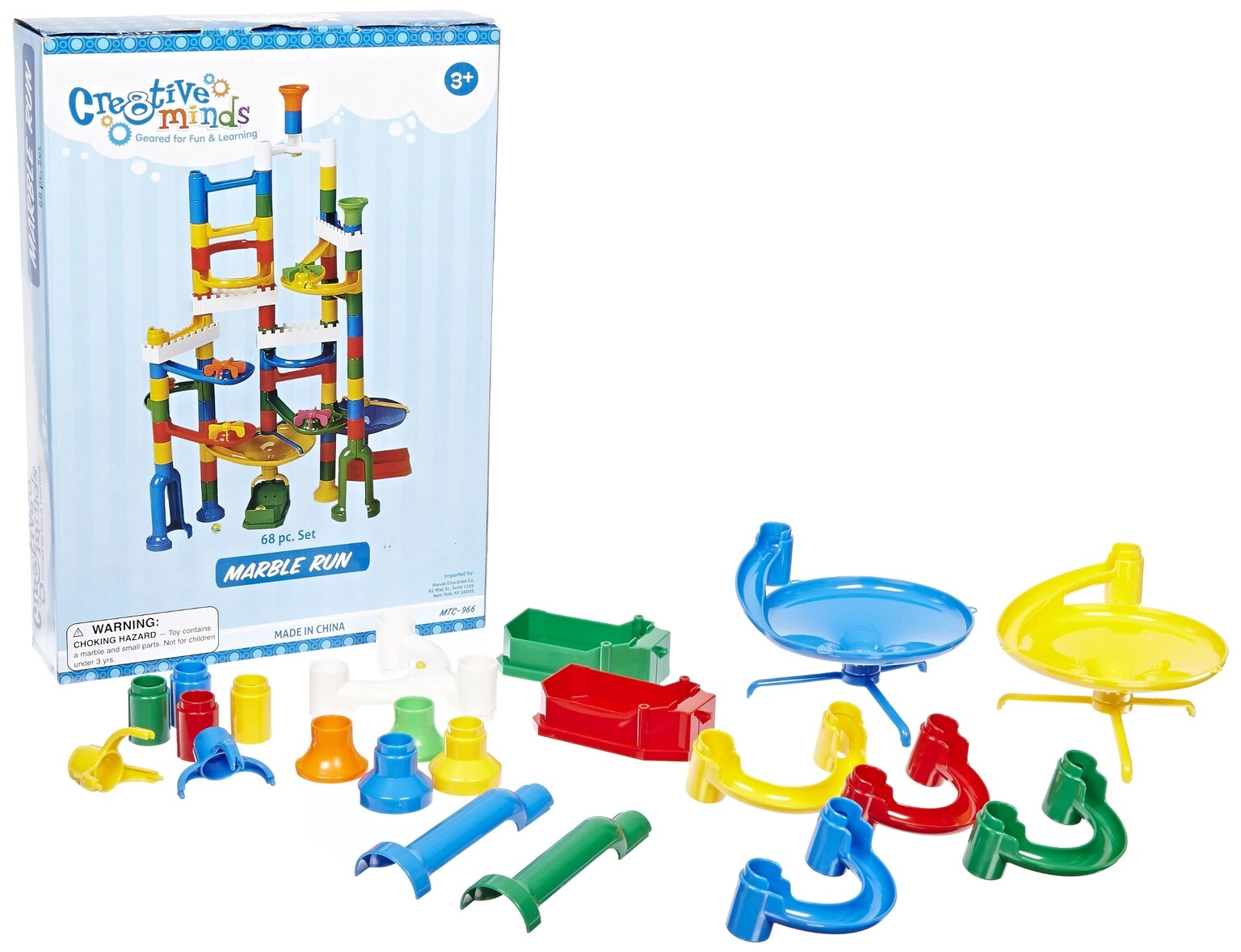 MZA STORES Education Marble Run - 12 Marbles