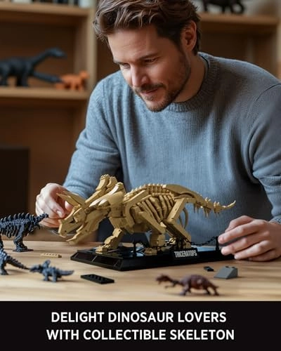 Triceratops Fossil Model Set