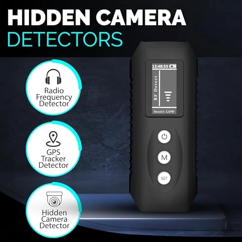 Hidden Camera Detector - RF Signal Scanner 0-15m 9 Levels Sensitivity