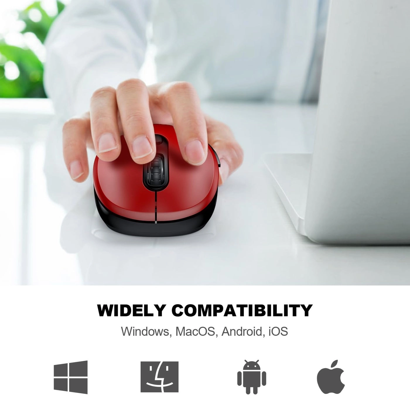 Ergonomic Computer Mouse - Wireless