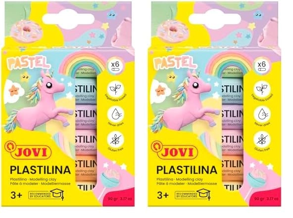 Jovi 90/6P Modelling clay plasticine - Pack of 2
