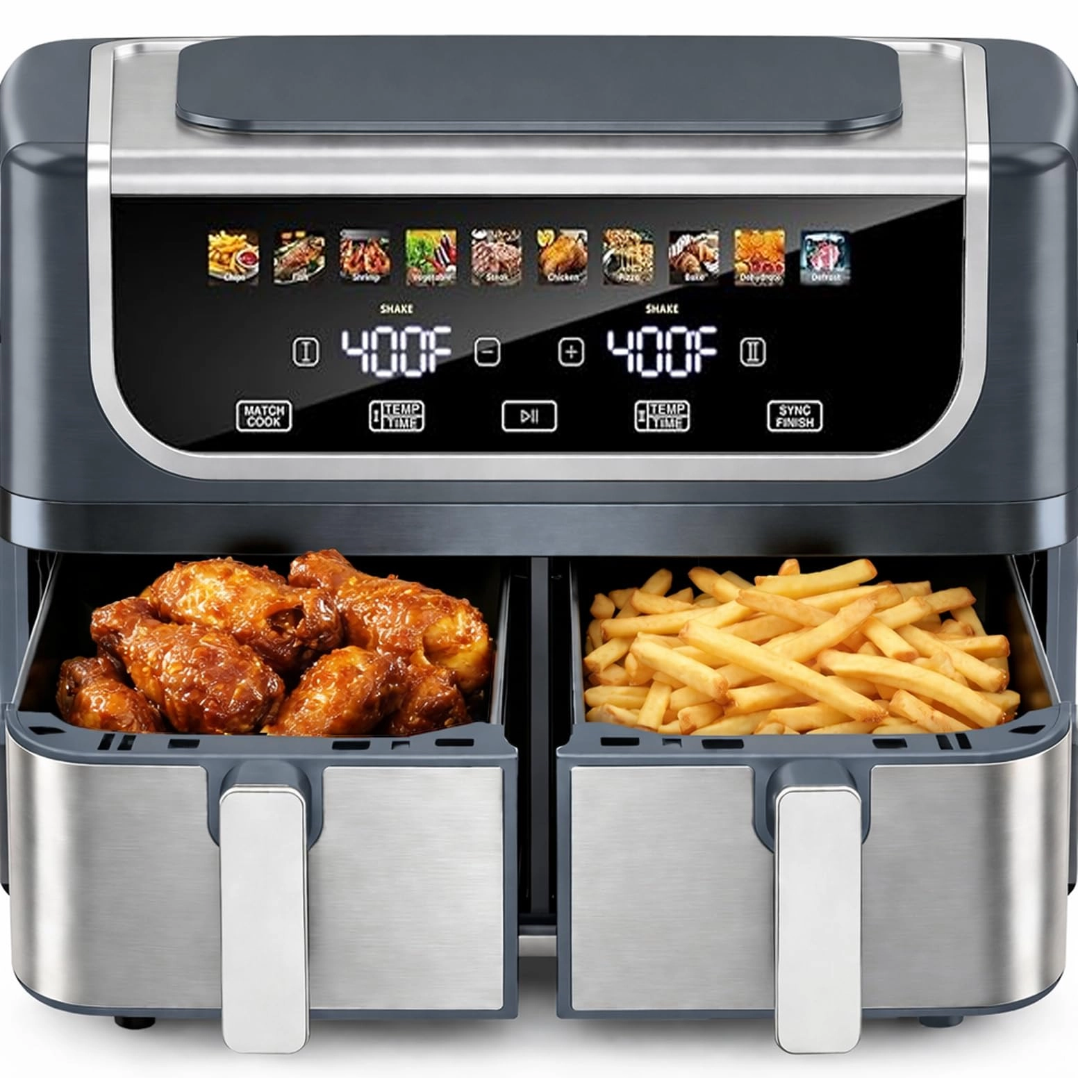 Simple Deluxe AIR FRYER AH-KZG2QSS-9GY-ZF