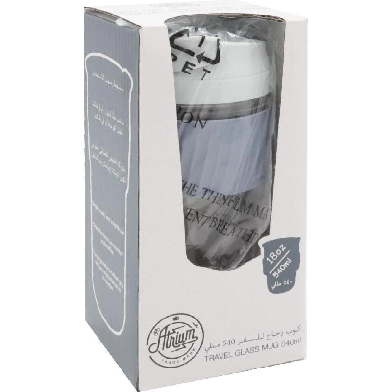 Glass/Silicon Mug - 540ml