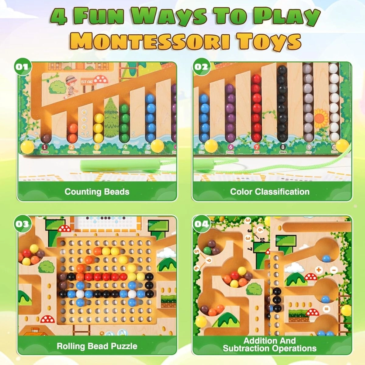 Wooden Maze Battle Game - 3 +