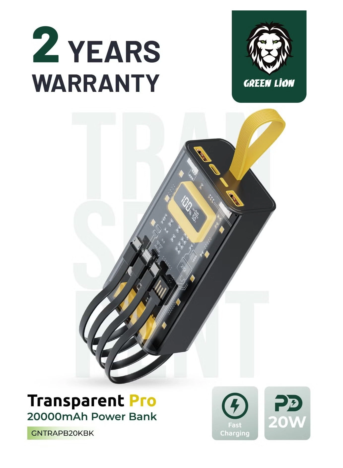 Transparent Pro - 20000mAh 20W