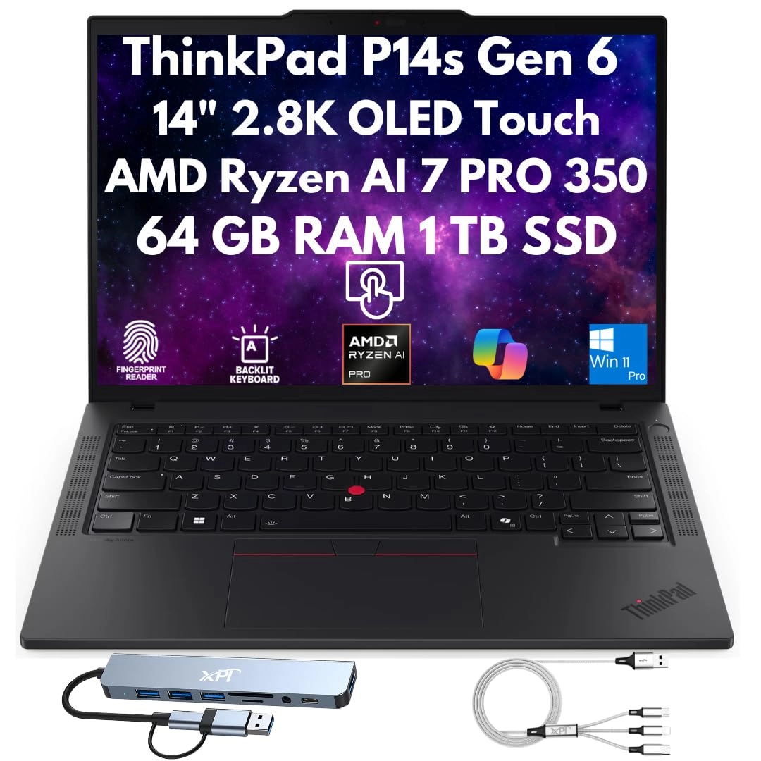 Lenovo ThinkPad P14s Gen 6 - 14'' Ryzen AI 7 PRO 350 64GB DDR5 1TB SSD