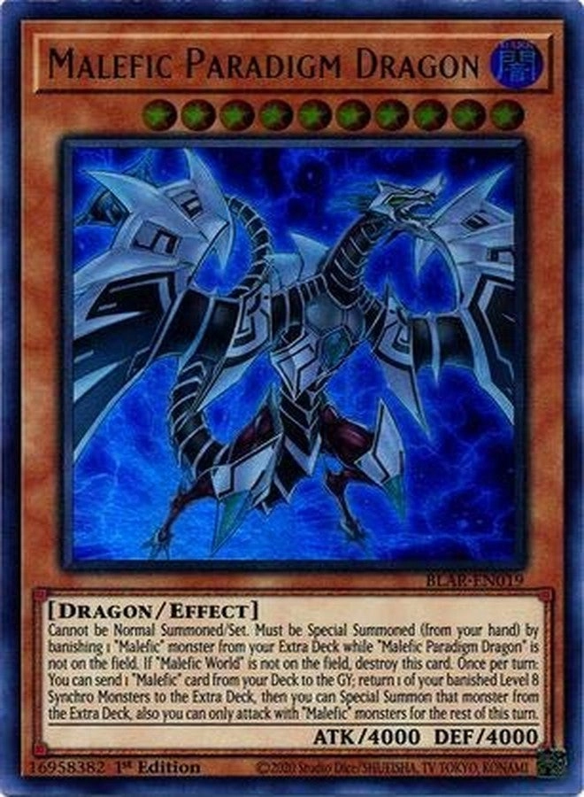 Yu-Gi-Oh! Malefic Paradigm Dragon BLAR-EN019 - 1st Edition