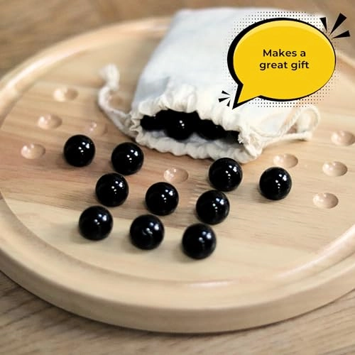 Wooden Solitaire Board Game