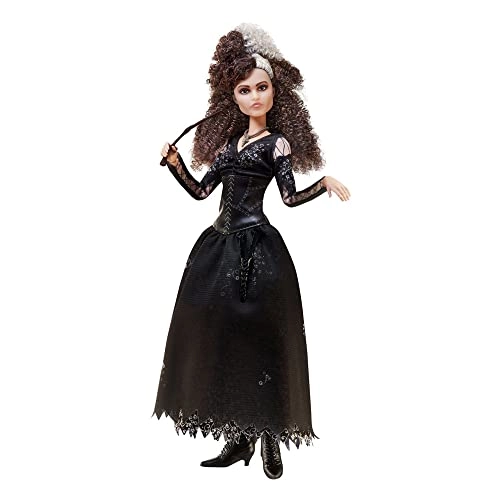 Bellatrix Lestrange Doll - 10-inch Plastic with Wand Ages 6+
