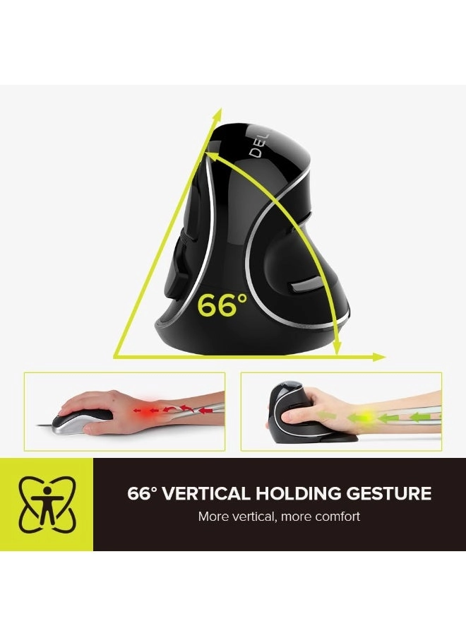 M618GX Ergonomic Vertical Mouse - Wireless