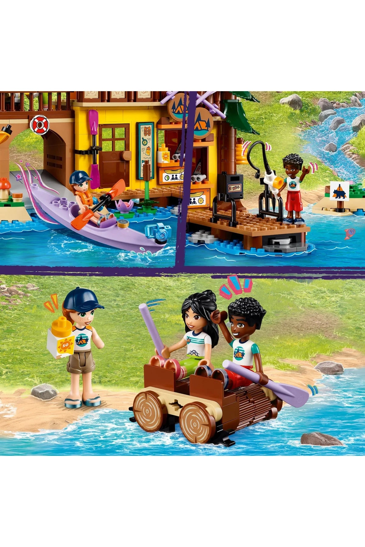 Friends Adventure Camp Water Sports (42626) - Multicolor 3 Mini-Doll Characters