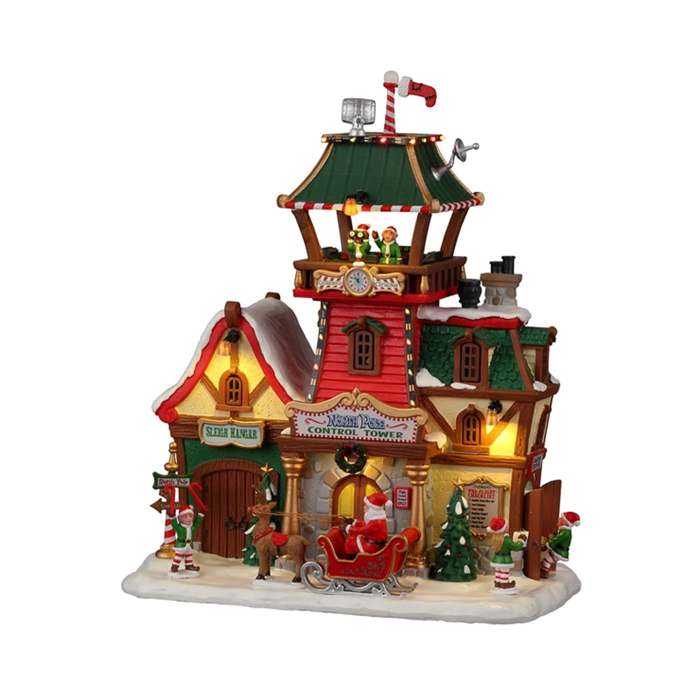 Lemax North Pole Control Tower - Resin