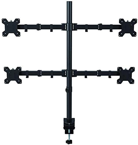 RDN 4LCD Four Arm Desk Mount - Four 27" 75x75mm 100x100mm