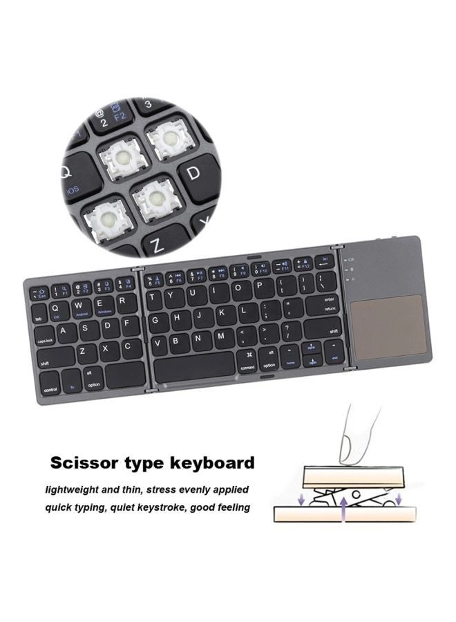 Round Keycap Touch Keyboard Case - Wireless