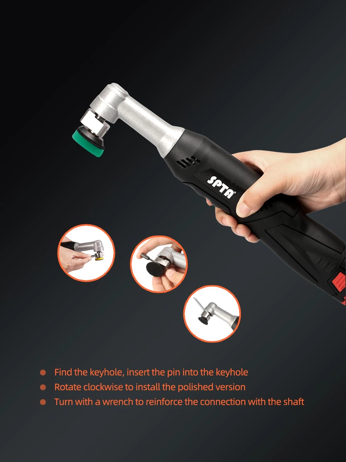 Cordless Mini Polisher - 25mm 50mm 80mm