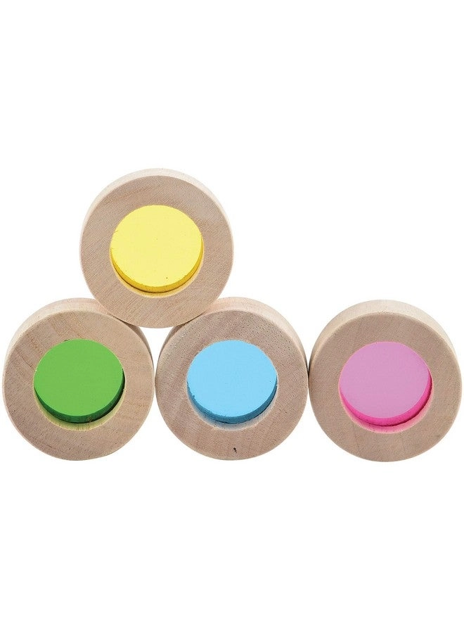 Color Mixing Wooden Blocks - Light Table Manipulatives Multicolor