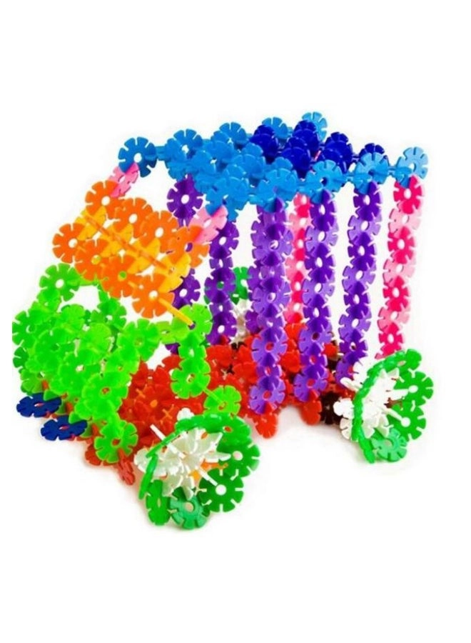 Snowflakes Interlocking Discs Building Set M006 - Flowers 500 pcs