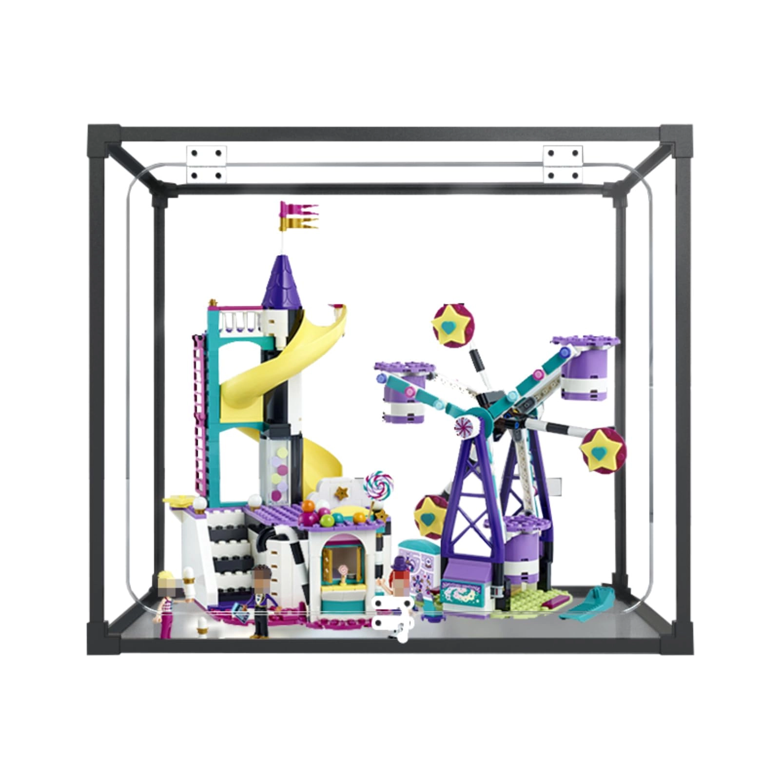 Shengor Figures Display Box for LEGO Magical Ferriis Wheel and Slide 41689 - acrylic