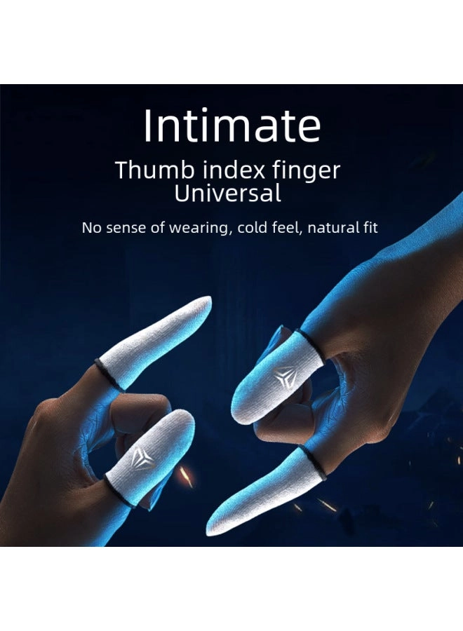 Game Finger Cover - Silver Ice Silk Breathable