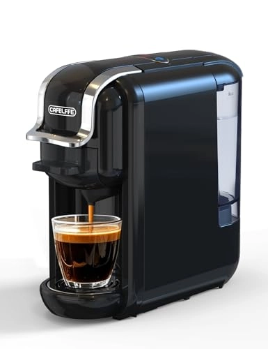 4-in-1 Automatic Capsule Coffee Machine - Adjustable Temperature 19 Bar