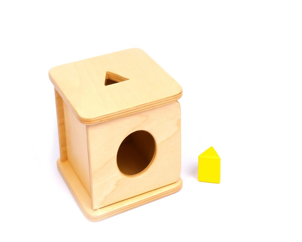 Edu Fun Wooden Box & Triangle Prism Toy Set - 2 years & above 2 Pcs