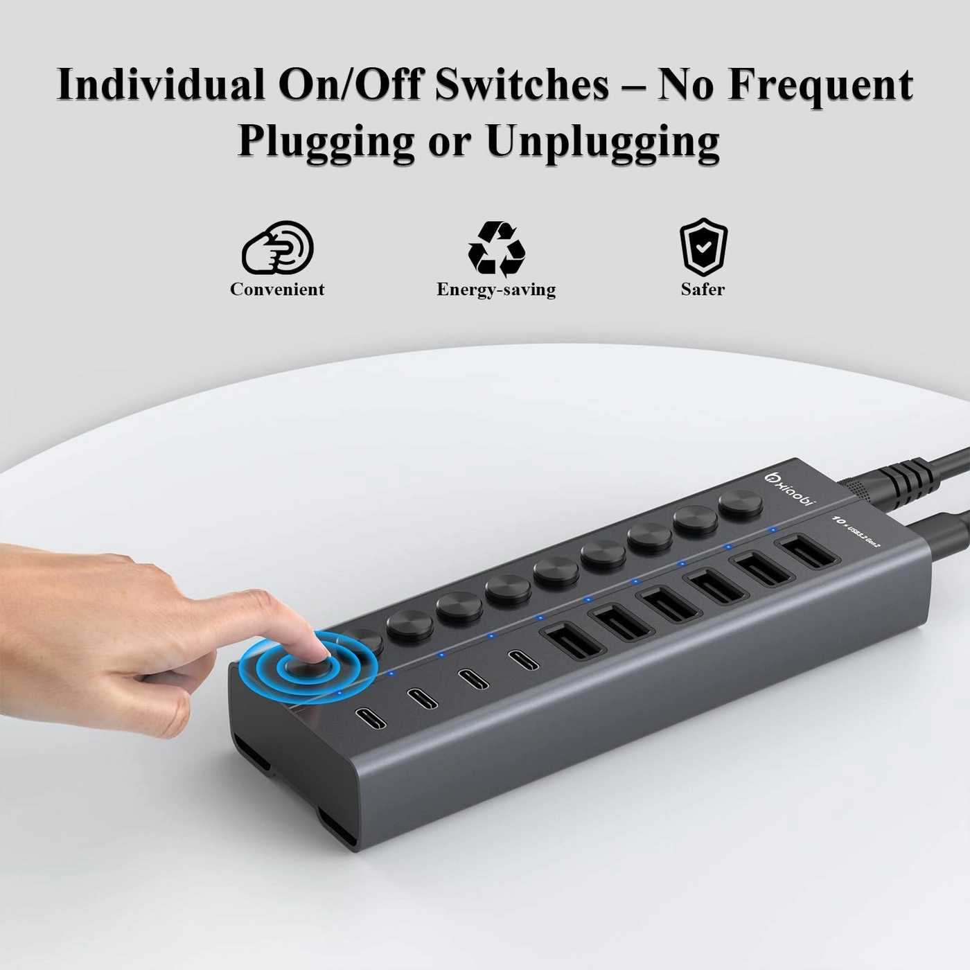 10-Port USB C Hub