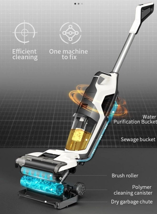 Cordless Wet Dry Vacuum Cleaner - 3-in-1 Multi-Surface Self-Cleaning