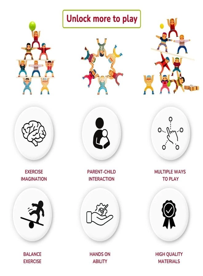 Wooden Stacking Balance Game