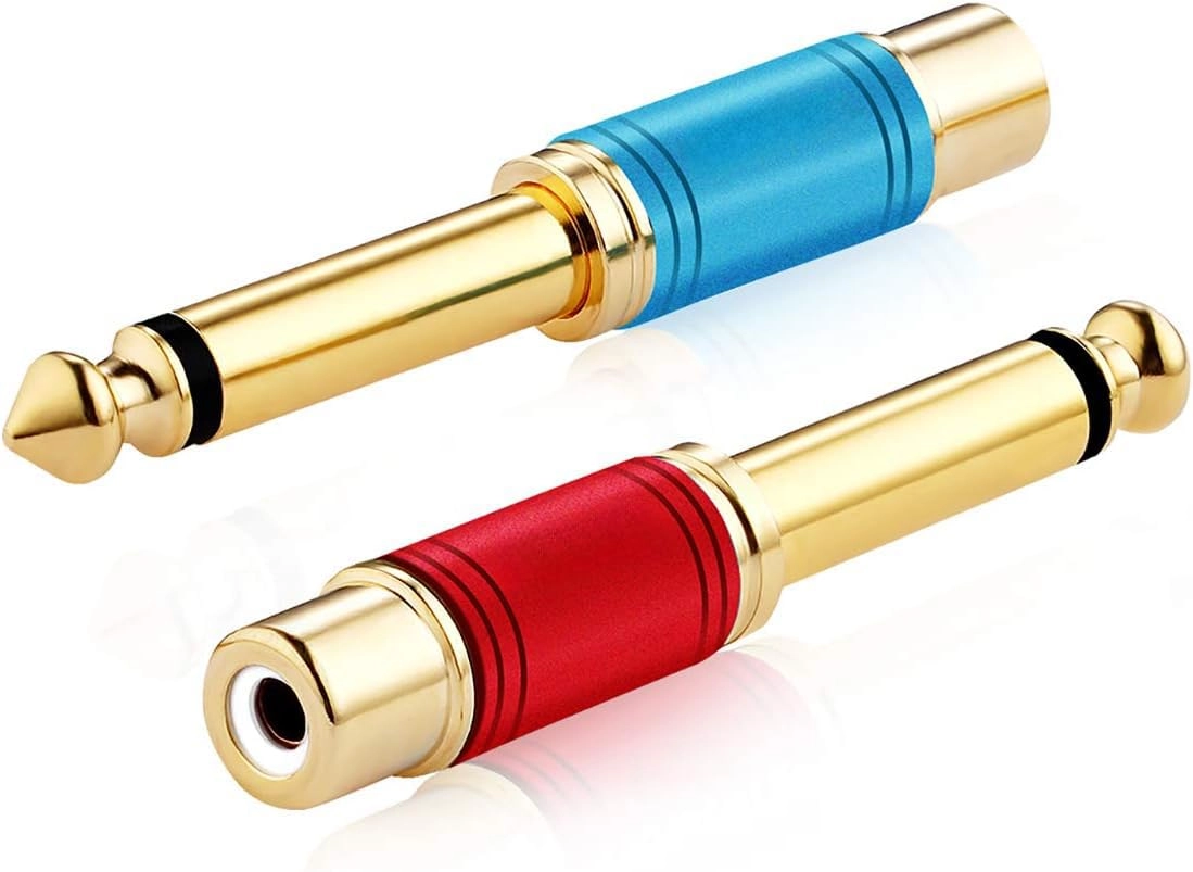 tisino RCA to 1/4 Adapter Pack