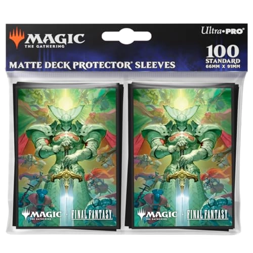 Ultra PRO Final Fantasy x Universes Beyond Summon Knights of The Round Deck Protector Sleeves - 100pcs