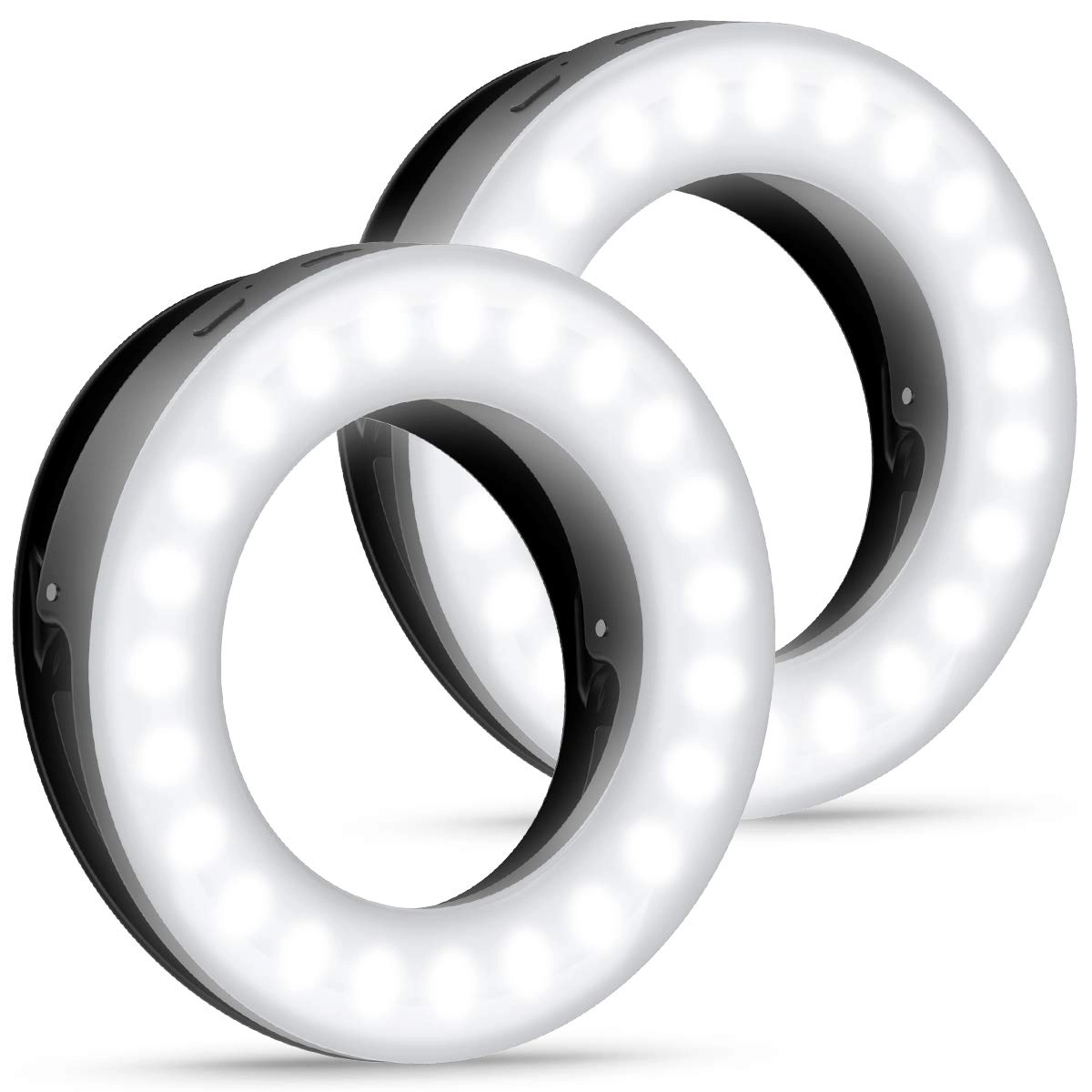 Criacr Selfie Ring Light - 40 LEDs USB Rechargeable 2 Pack