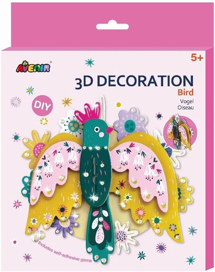 Avenir 3D Decoration Kit - Bird Suitable for 5 years & above