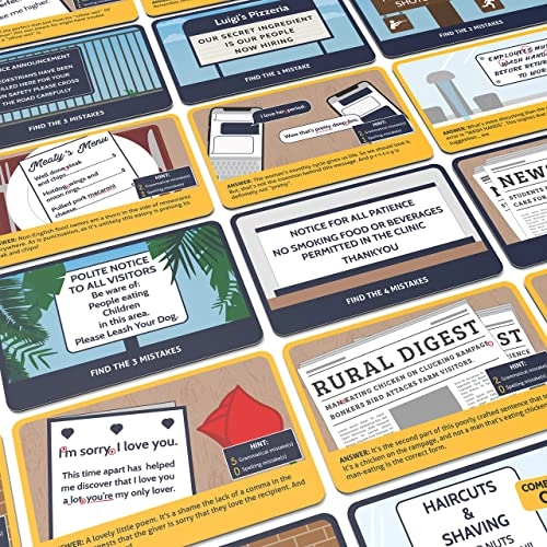 Grammar Police: Correct The Bad Grammar - Card Game