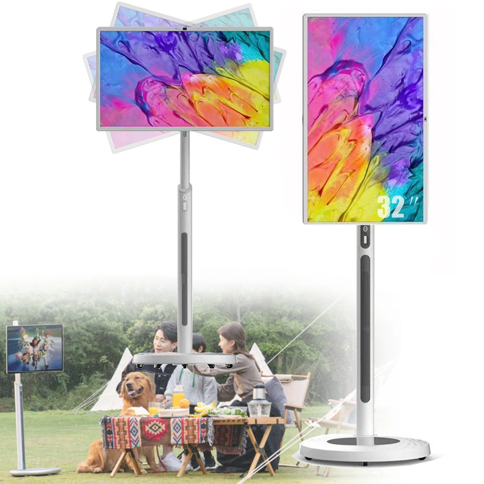 Portable Standing TV - 1080P 32 Inches