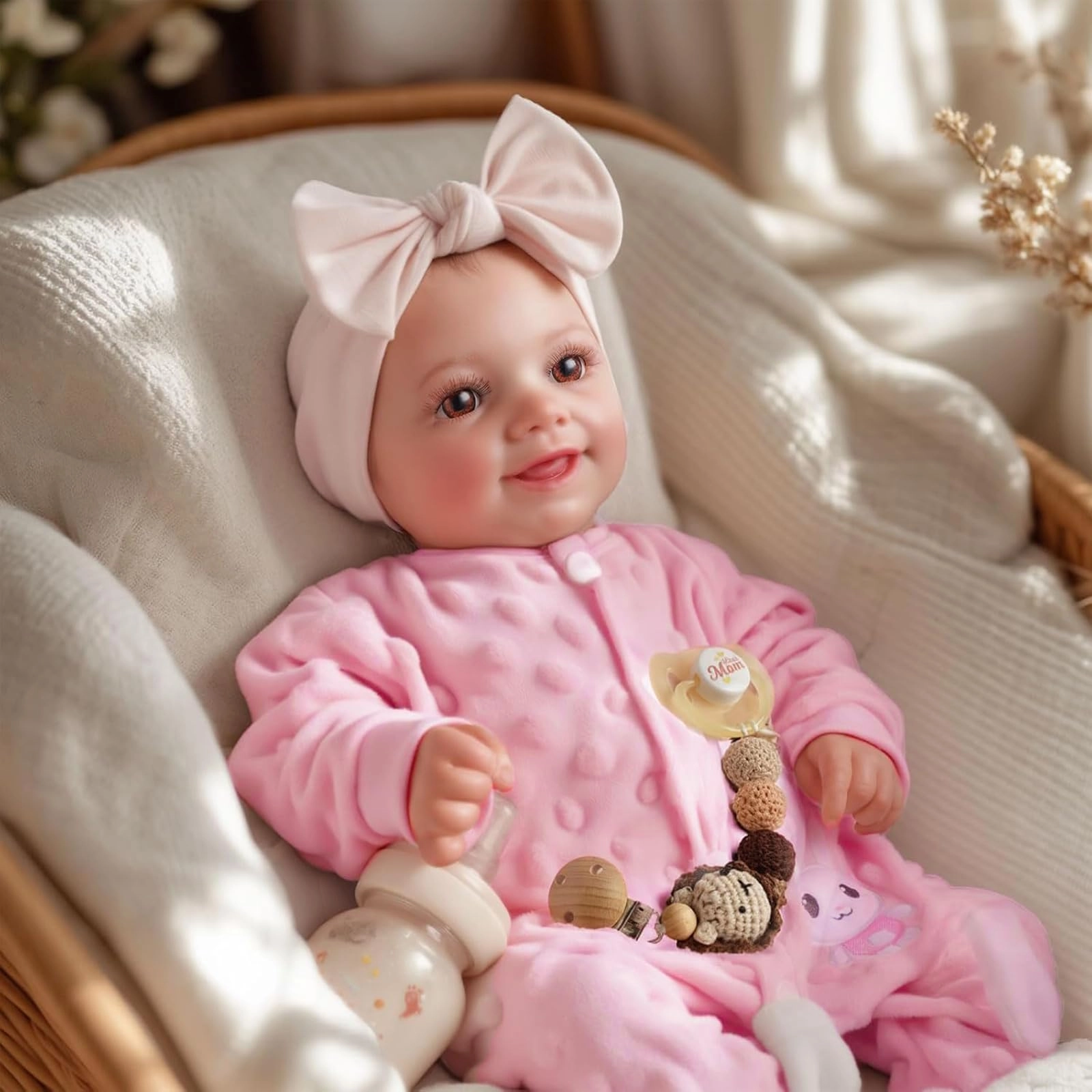 BABESIDE Sunny Reborn Baby Doll - 17Inch Vinyl Cotton Ages 3+