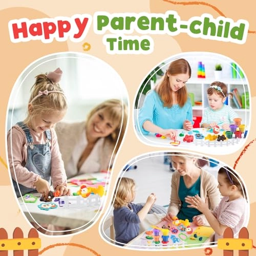 Farm Animals Play Dough Set - 4+ years 6 cans