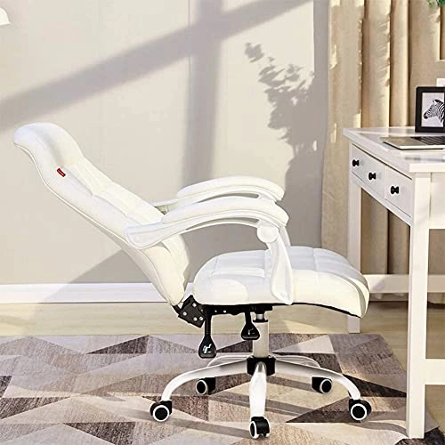 Desk Chair - PU Leather Brown High Back