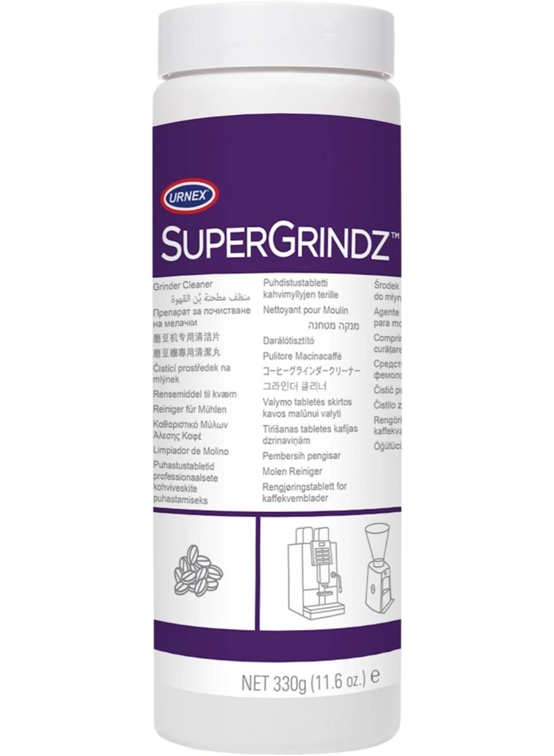 Urnex SuperGrindz - Grinder Cleaning Tablets 330g