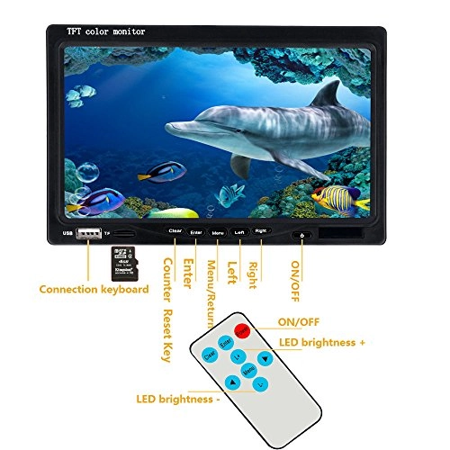 Sewer Waterproof Pipe Pipeline Drain Inspection System 7"LCD DVR HD 1000TVL(120M)