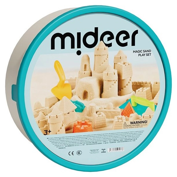 MIDEER Magical Sand Play Set - 23 Plastic Molds 3+