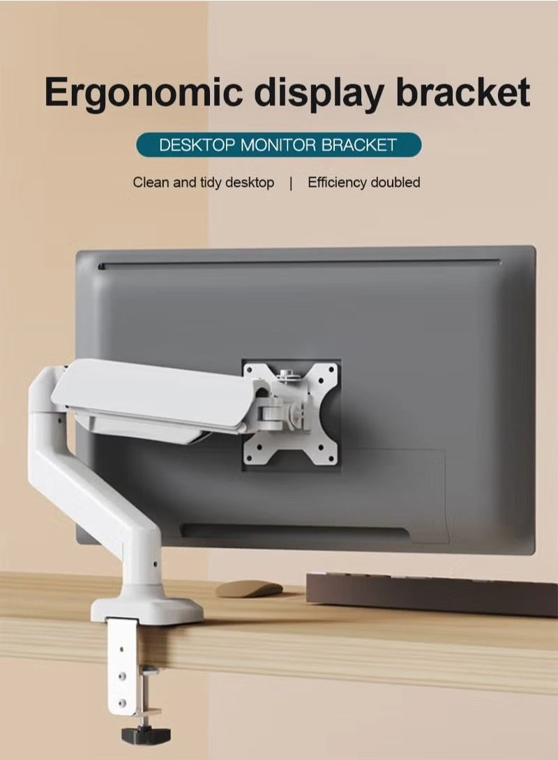 Gas Spring Monitor Arm - 32 in VESA 75x75/100x100mm