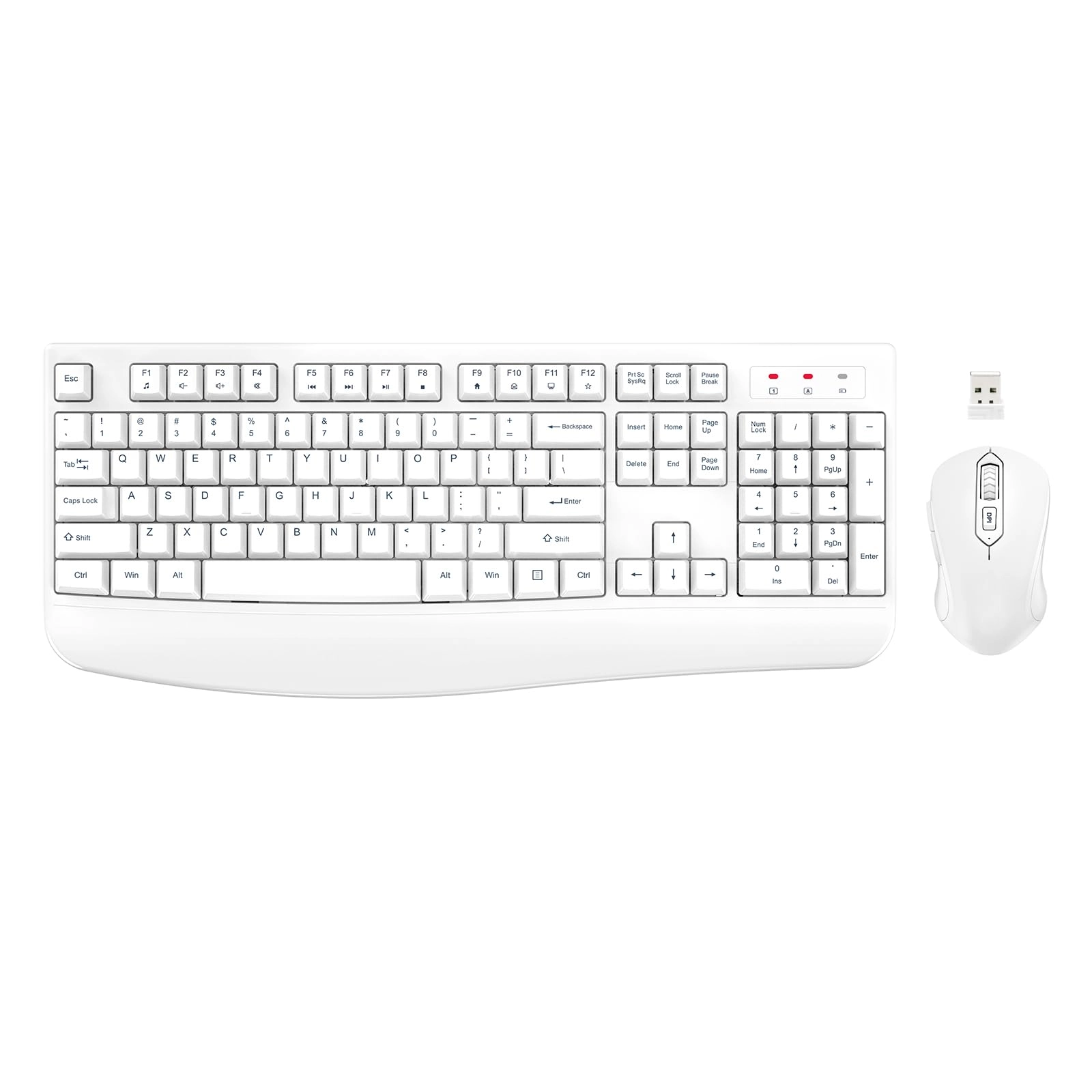 EDJO Keyboard and Mouse Combo - QWERTY Wireless