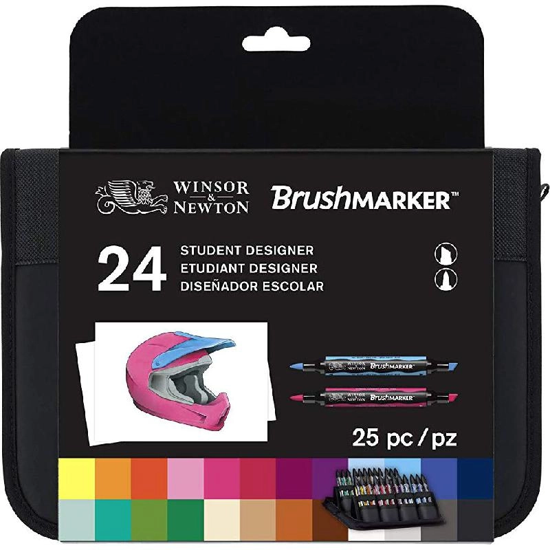 Winsor & Newton BrushMarker Student Designer - Assorted Color Twin Tip